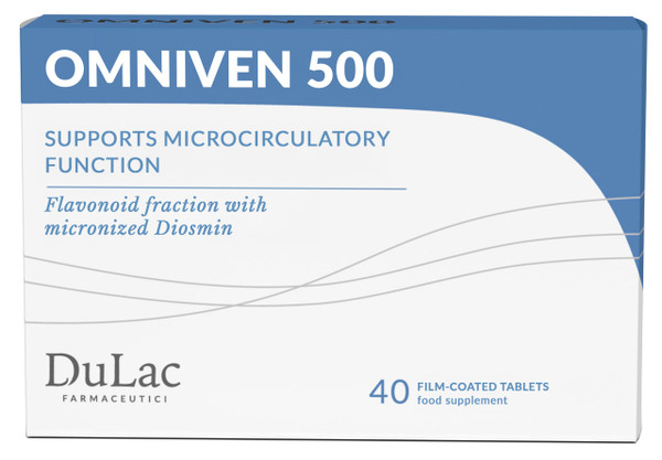 Dulac - Diosmin Omniven 500, Food Supplement for Heavy Legs, 40 Tablets