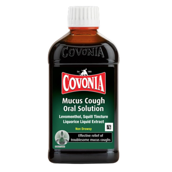 Covonia Mucus Cough Oral Solution, Loosens Chesty Coughs, 300ml