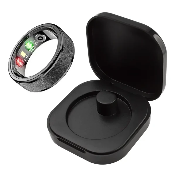 "COLMI R10 Wearable Electronic Gadgets Smart Ring - 5ATM Waterproof Fitness Wearable, Wireless Fitness Tracker with Heart Rate Monitor, Spo2 Sensor, USB Rechargeable Color: Sliver, size: 13（Perimeter：70.4~72Mm）"