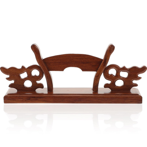 HOMSFOU Fan Display Stand Japanese Fan Rack Fan Display Holder Display Shelves for Collectibles Fans Display Base Decorative Fan Holder Home Decor Plastic Fan Detachable Wood