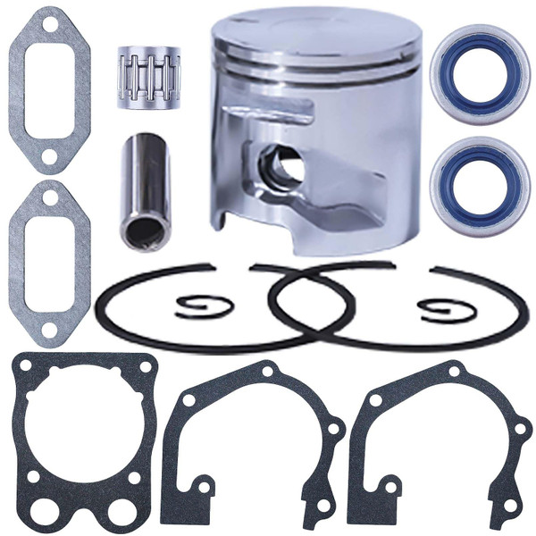 Hyceker 51mm Piston Ring Gaskets Kit for Husqvarna K750 K760 K770 Concrete Cut-Off Saw Partner K 750 Cut Off Saw with Oil Seals Needle Bearing Parts 506372401 506 37 24-01