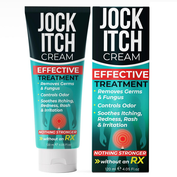 Jock Itch Cream Antifungal Treatment for Jock Itch, Ringworm & Itchy Skin