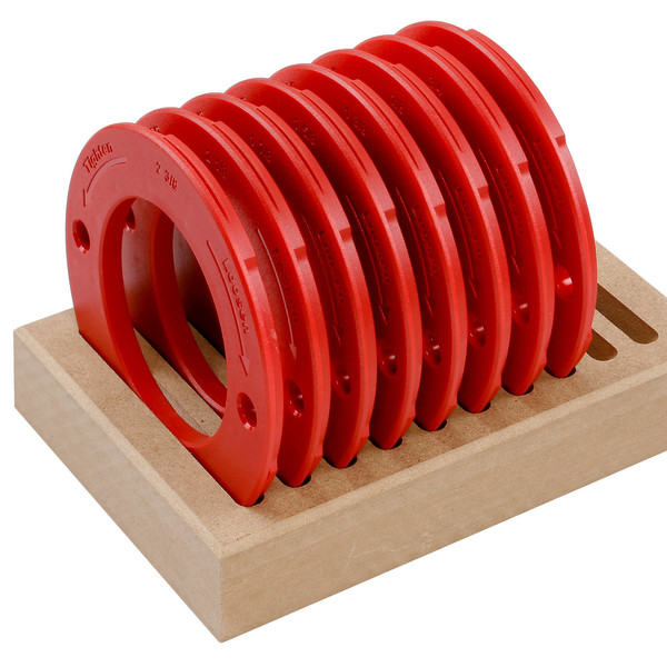 Woodpeckers Precision Woodworking Tools TLRSET-ML Molded Twist Lock Ring Set for Router Lift or Plate, 8-Piece