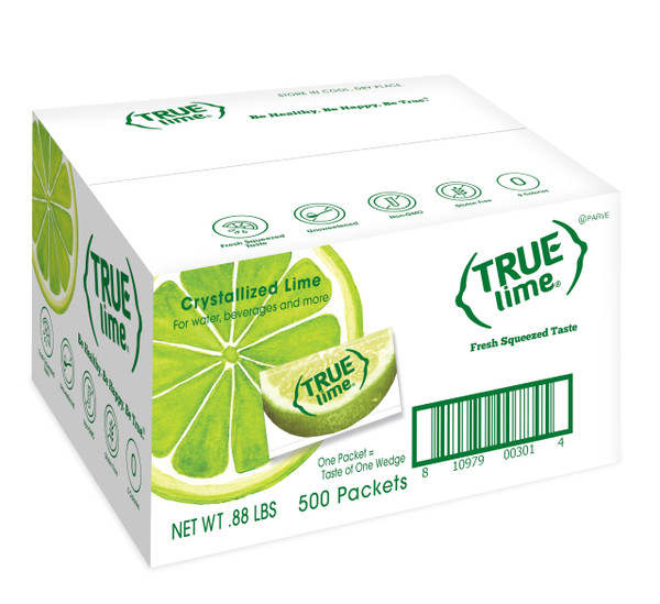 TRUE LIME Water Enhancer, Bulk Pack - 0.03 Ounce, 500 Count (Pack of 1)| Zero Calorie Unsweetened Water Flavoring | For Water, Bottled Water & Recipes | Water Flavor Packets Made with Real Limes