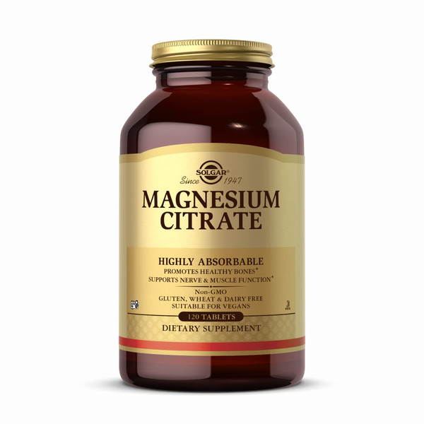 Solgar, Magnesium Citrate, 120 Tablets