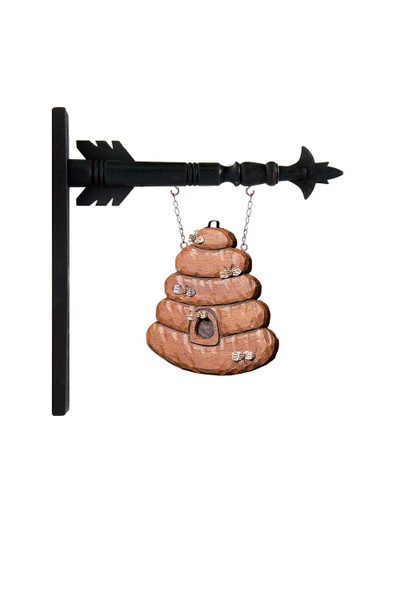 Hanging Bee Hive Decorative Plaque for Arrow Hanger