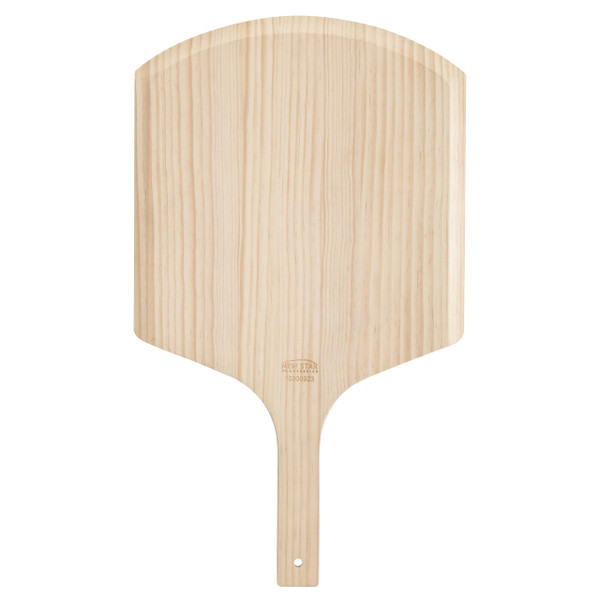 New Star Foodservice Wooden Pizza Peel, 16" x 14" Pizza Paddle with 8" Handle