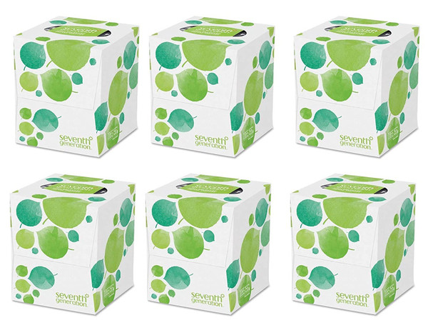 Seventh Generation Recycled Facial Tissue 85 Ct 6 Pk