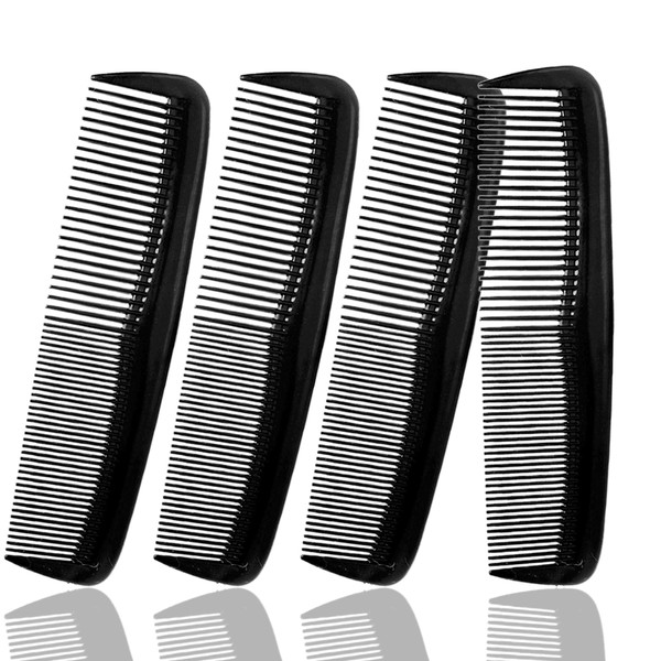 Soft 'N Style Hair Care 4-Pack Comb - Not Breakable - mens comb/fine tooth comb/peines para cabello