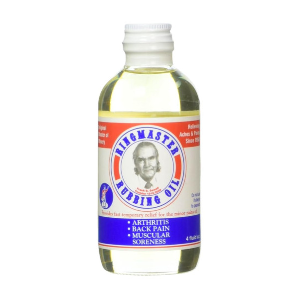 Ringmaster Fast Absorbing Warming Massage Oil for Muscles, 4 oz