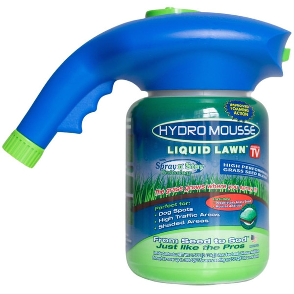 Hydro Mousse Liquid Lawn Kit with Spray n' Stay Technology (High Performance Grass Blend)