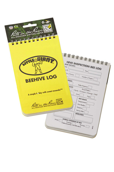 Little Giant® Beehive Log | Beekeepers Tracking Journal | Beekeeping Supplies | Gift for Beekeepers and Apiarists | Hive Tracker
