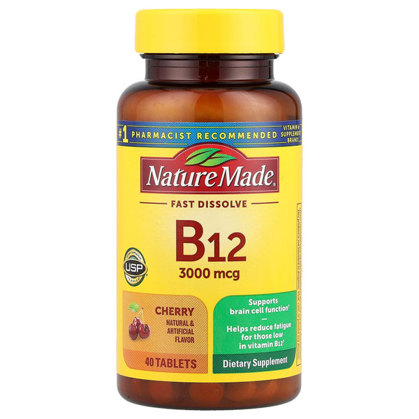Sublingual Vitamin B12 3000 mcg Micro-Lozenges, 40 Count
