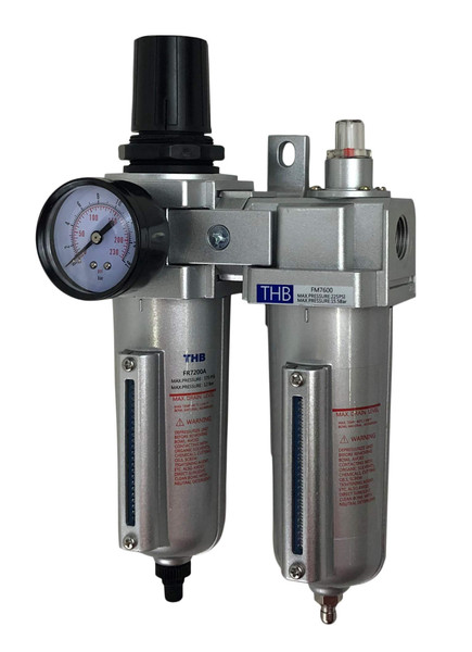 1/2" HEAVY DUTY COMBO PARTICULATE & COALESCING FILTER REGULATOR COMPRESSED AIR WITH AUTOMATIC DRAIN