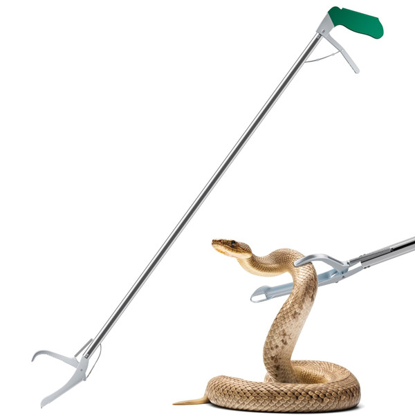 47" Extra Heavy Duty Snake Tongs Reptile Grabber Catcher