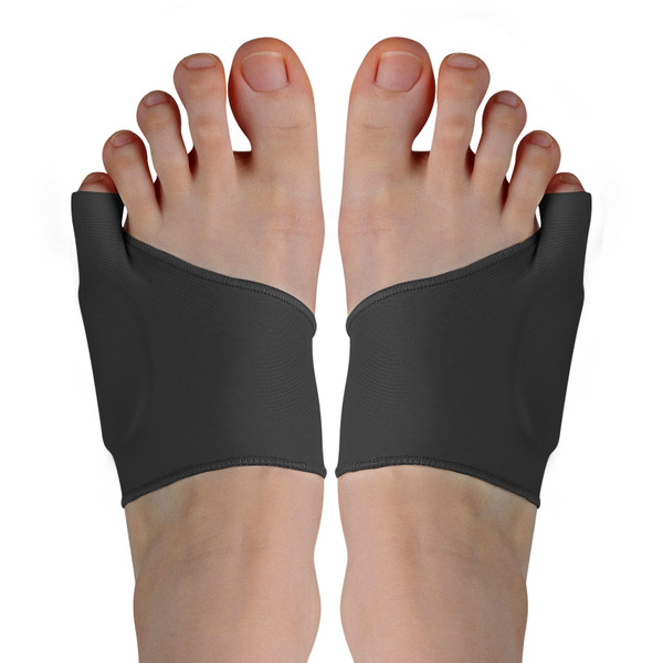 WooTshu Tailor Bunion Corrector Pads for Pinky Toe Relief, Relieve Bunion Pain, Little Toe Separator, Overlapping, Soft Silicone Gel Bunion Pad with Anti-Slip - Anti-Slip and Comfortable(Black 2-Pack) (Medium)