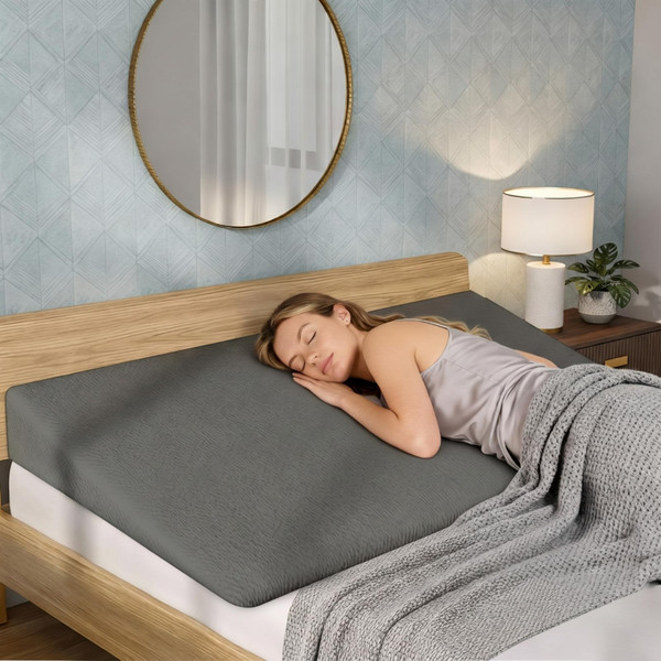 Cinnvoice Mattress Wedge, 7in Queen Size Incline Wedge for Back and Neck Support, Adjustable Elevator Under Mattress Topper Support for Bedroom