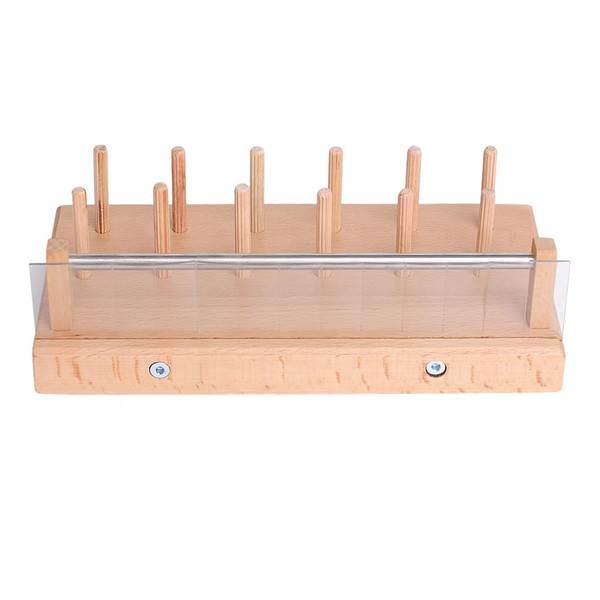 Waxaya Small Wooden 12 Spool Thread Stand Organizer with Thread End Fixing, for All Home Embroidery Machines Embroidery Thread Sewing Thread DIY