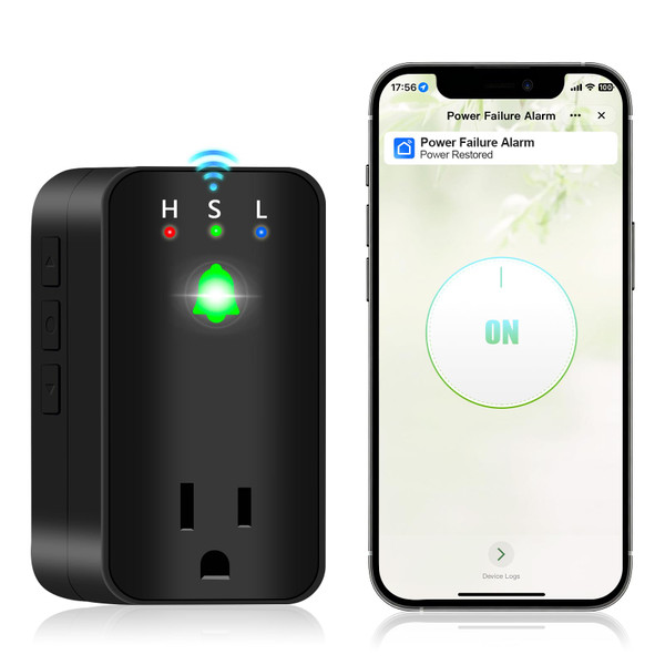 Power Failure Alarm, WiFi Power Outage Alarm for Freezer, App Notifications