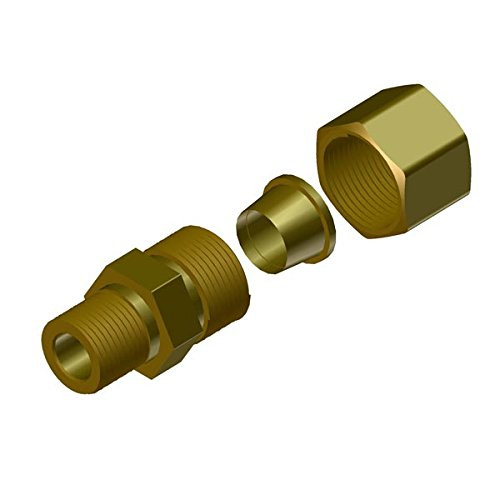 Compression Fitting 5/16" Straight w/Ferrule
