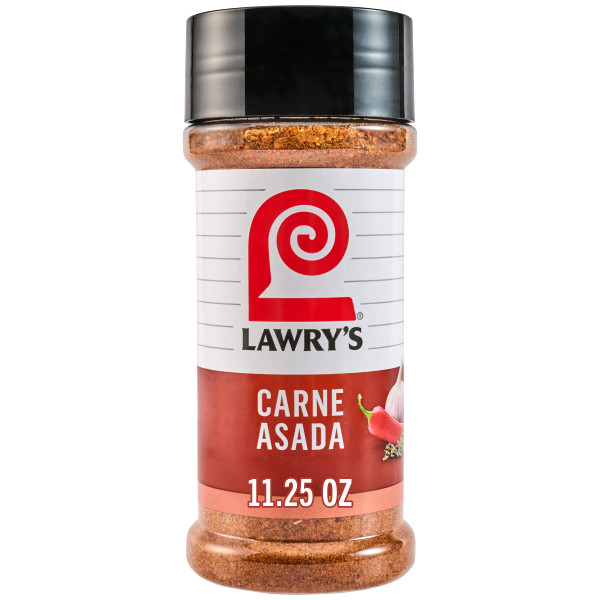 Lawry’s Seasoning, Carne Asada, No MSG Added, Kosher, Staple, Versatile, Mexican-Inspired Flavor, Blend of Garlic, Cumin, Oregano & Red Pepper for Grilled Meat & Veggies, 11.25 oz