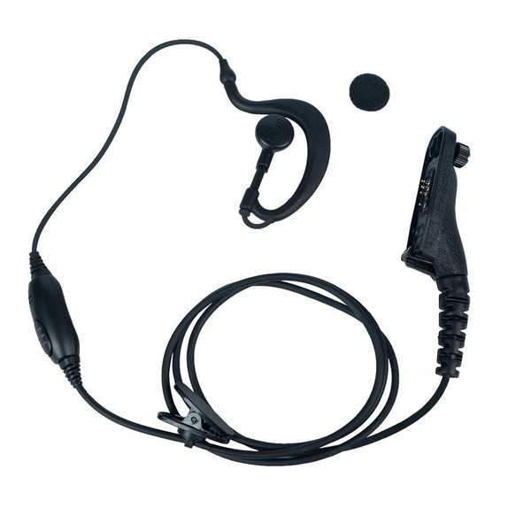 Caroo G-Shape Earpiece PTT Mic Compatible with XPR7550e APX6000