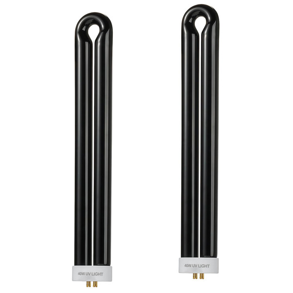 2-Pack BB-40blk 40W Bug Replacement Bulb, Compatible with Black Flag BZ-40BLK, BZ-40DX, BZ-40MAX, Stinger UVB45，B4045-4, 4-Pin Base, with 4-Pin Base