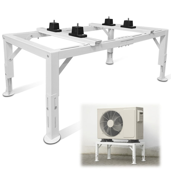 Fanmoss Mini Split Stand, Heavy Duty Adjustable Mini Split Ground Stand for 9000-36000 BTU Ductless Air Conditioners Heat Pumps, 440LBS Load Capacity