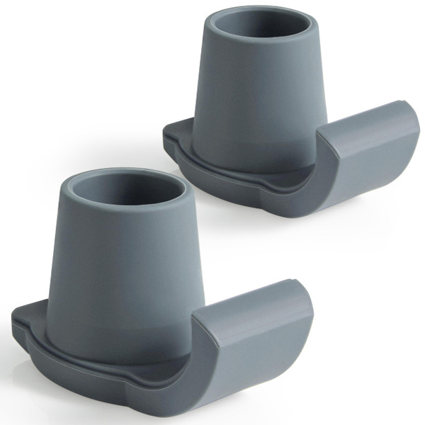 Walker Ski Glides for 1 1/8" Folding Walkers, 4 Pack Replacement Walker Glides, Durable POM Ski Feet, Tool-Free Installation, Smooth Sliding on Carpet, Tile & Indoor Floors