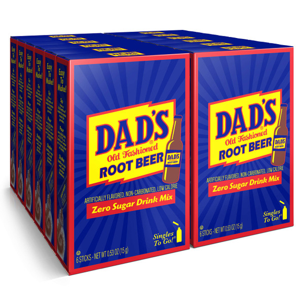 Singles To Go! Dad's Old Fashioned Root Beer Drink Mix, 72 Packets