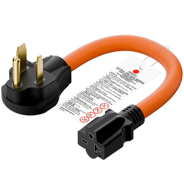 Plugrand 1.5FT Nema 6-50P to 6-15R/6-20R Welder Power Adapter Cord