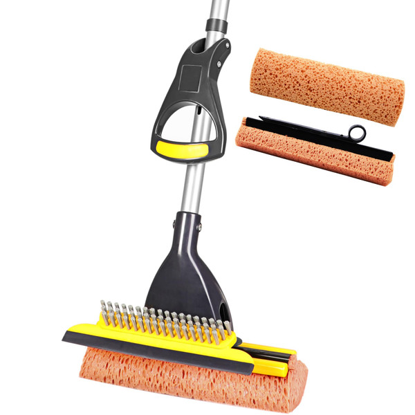 Yocada Sponge Mop Home Commercial Use Tile Floor Bathroom Garage Cleaning