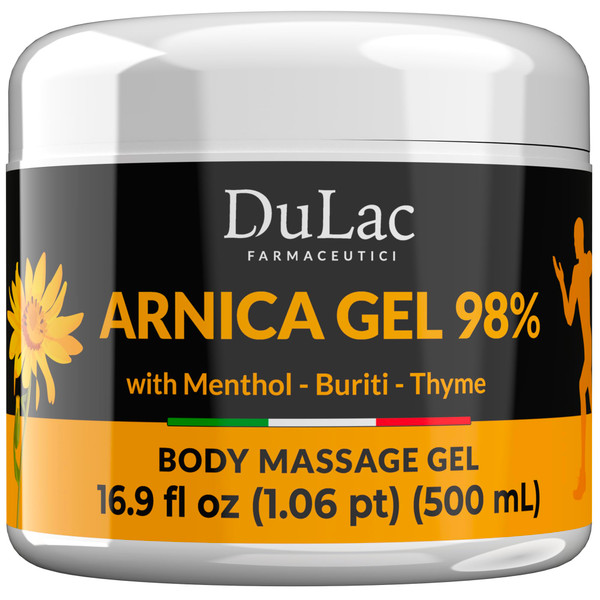 Dulac - Arnica Body Massage Gel, with Arnica Montana, 16.9 Fl Oz