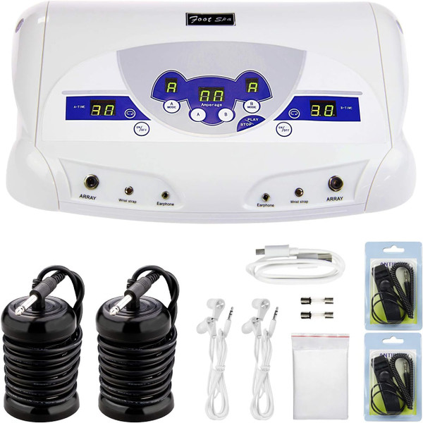veicomtech Dual Ionic Foot Bath Detox Machine with MP3 Player