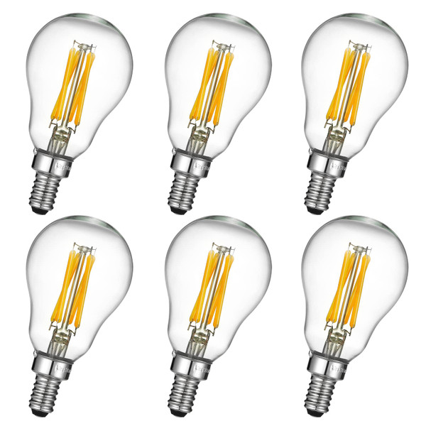 LiteHistory A15 E12 Led Bulb,Light Bulbs 60 watt Soft White,Dimmable,2700K