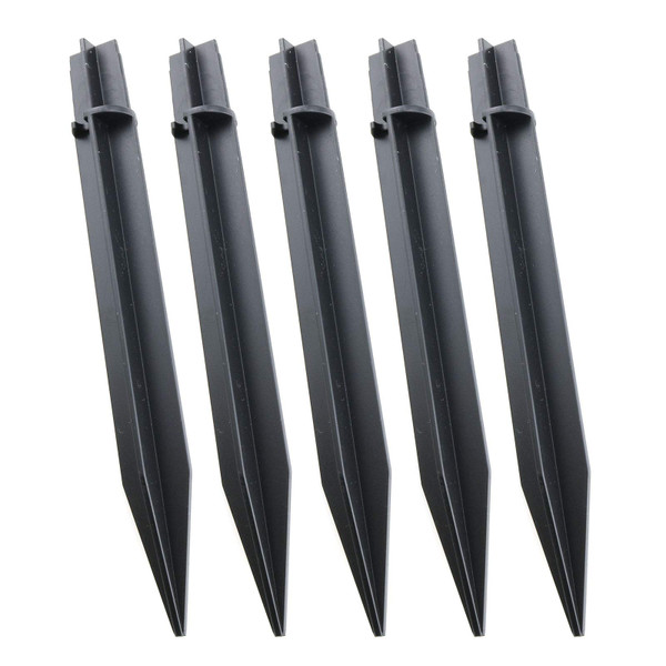 E-outstanding 5Pcs Ground Spikes Stakes Solar Lights Spikes Replacement Ground Stakes Plastic Outdoor Lighting Parts Accessories for Garden Lights