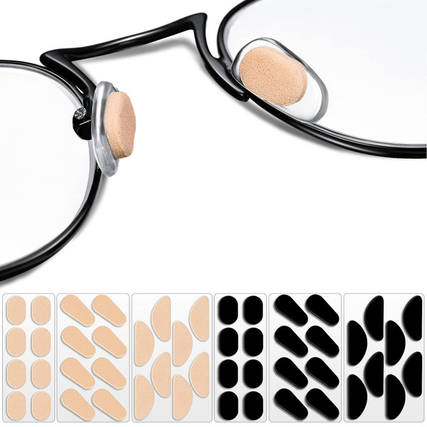 Frienda 96 Pairs Eyeglasses Nose Pads Soft Foam Self-Adhesive, 1.5 mm