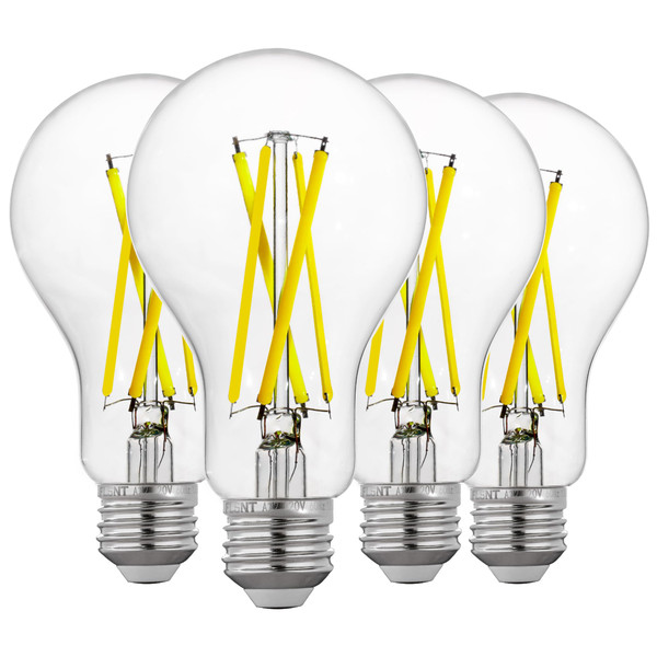 FLSNT 100W Eqv Dimmable A21 LED Bulbs, 1600LM, 5000K Daylight, E26, 4 Pack