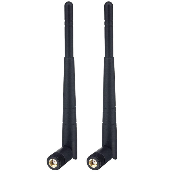 Boobrie Dual Band WiFi Antenna 8dBi High Gain 2.4GHz 5GHz 5.8GHz WiFi Bluetooth Antenna RP-SMA Male Connector for WiFi Router Network Devices Security IP Camera PC Desktop Computer PCI PCIe, 2-Pack