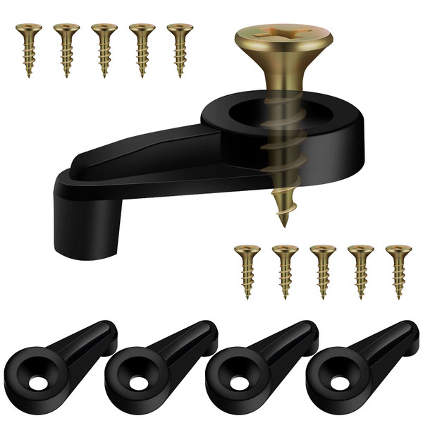 Blulu 50 Pack Glass Retainer Clips with Screws