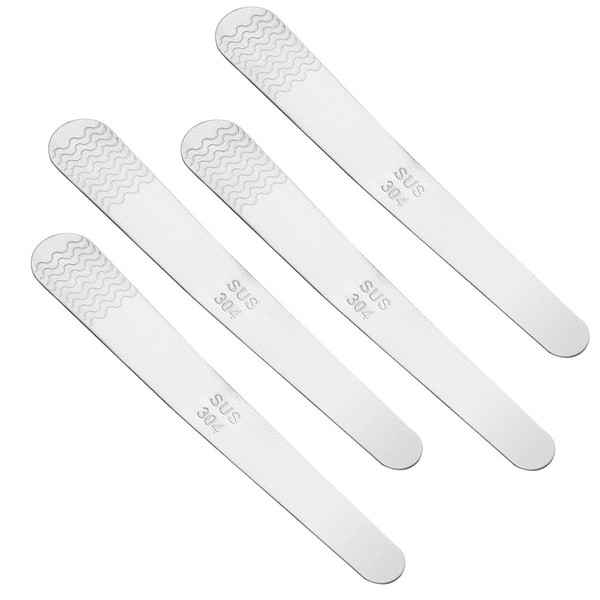 4 Pcs 304 Stainless Steel Dumpling Filling Spoons Ravioli Stuffing Spatulas Scraper Kitchen Gadgets for Cooking Baking Jiaozi Making