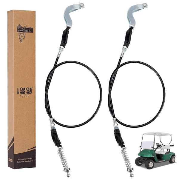 10L0L 72341-G01 Golf Cart Forward & Reverse Transmission Shift Cable for EZGO TXT/ST350/ST480 /Workhorse/Refresher 1996-2001 4-Cycle Gas Models, OEM# 72341G01, 50.5" Long (2 Packs)