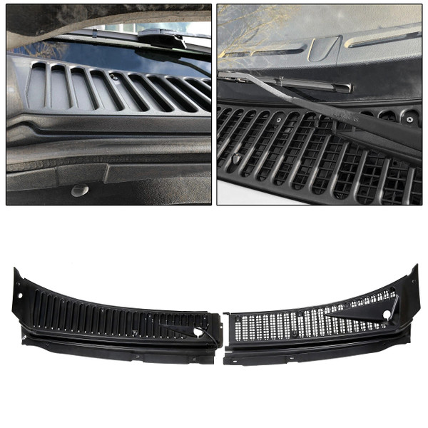 HECASA Windshield Wiper Cowl Vent Grille Compatible with 99-07 F250 F350