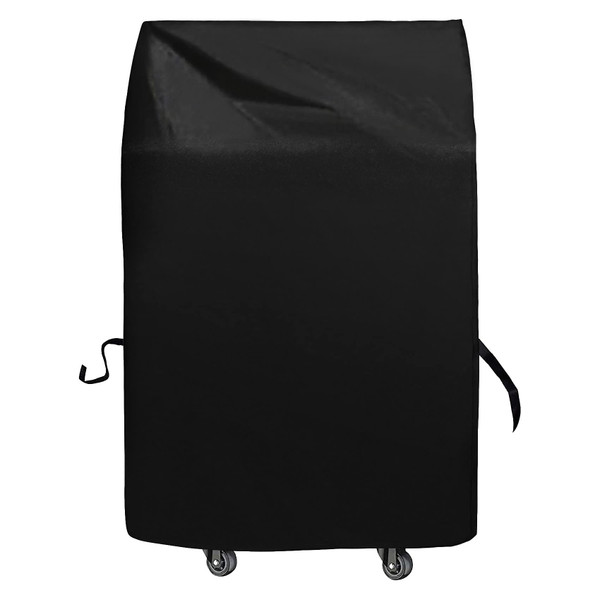 Grill Cover 30in, iCOVER Waterproof BBQ Covers for Two Burner Small Vertical Smoker, Lightweight Easy On/Off, Dustproof UV-Resistant Fit Grills with Collapsed Side Tables