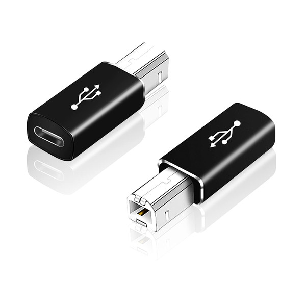 AreMe 2 Pack USB B to USB C Adapter