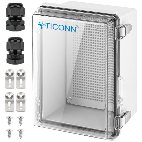 TICONN Outdoor Electrical Box Waterproof, ABS IP67 Junction Box Enclosure