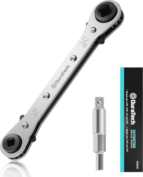 DURATECH 4 IN 1 HVAC Service Wrench, 3/16", 1/4", 5/16", 3/8"