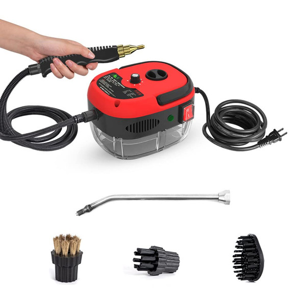 Portable Handheld Steam Cleaner,Pressurized Steam Cleaning Machine(Red)