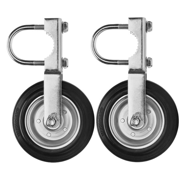Bailoo Gate Wheel Supporting Swing Gate with 1-5/8" Thru 2-1/8" Gate Frames, Gate Support Wheel for Metal Tube Gate, Chain Link Fence, Prevent Gate from Dragging (1 Pack)