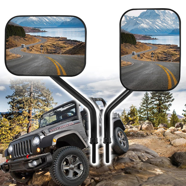 Xislet Door Off Mirror Fits Jeep Wrangler JK CJ YJ JL Unlimited Side Mirror